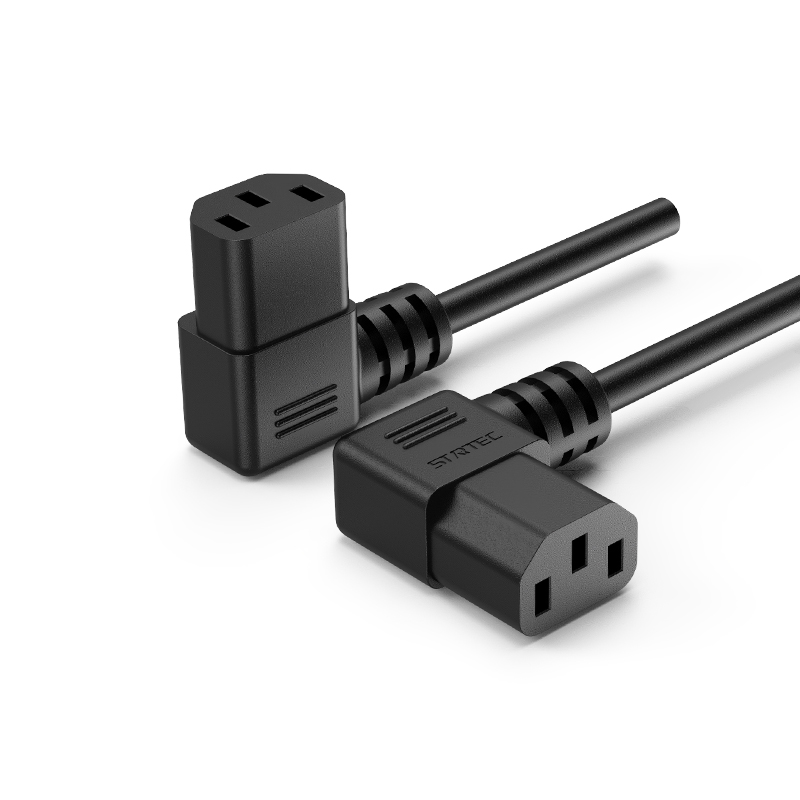 Đầu nối IEC C13 ba lỗ EU/Hàn Quốc Dây nguồn hình chữ T từ nam sang nam